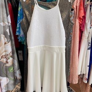 White color party dress brand new with tag